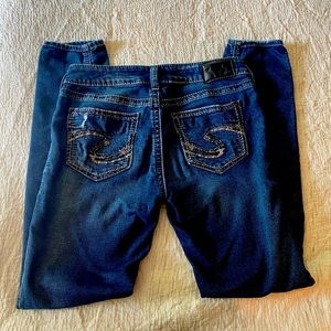 Silver Suki Joga Distressed Jeans